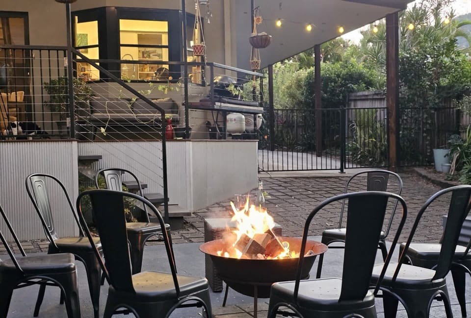 Gather around the firepit and take in the relaxed vibes this home creates 