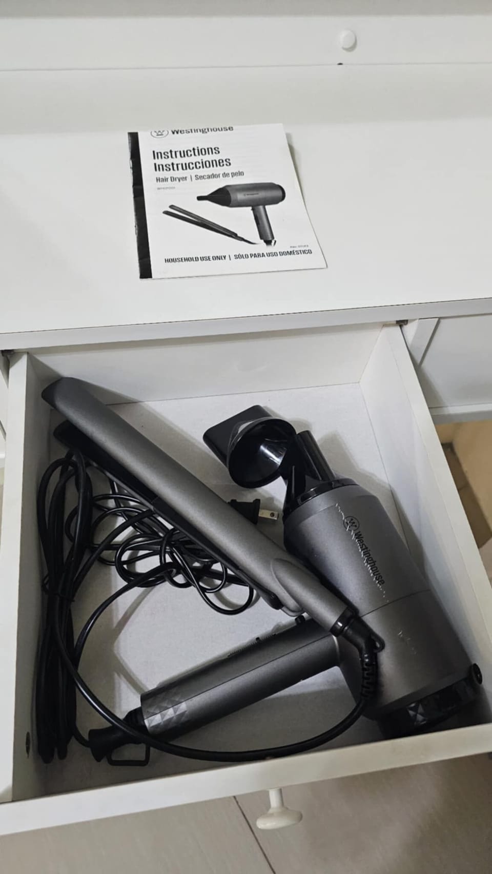 Hair blower and straight iron