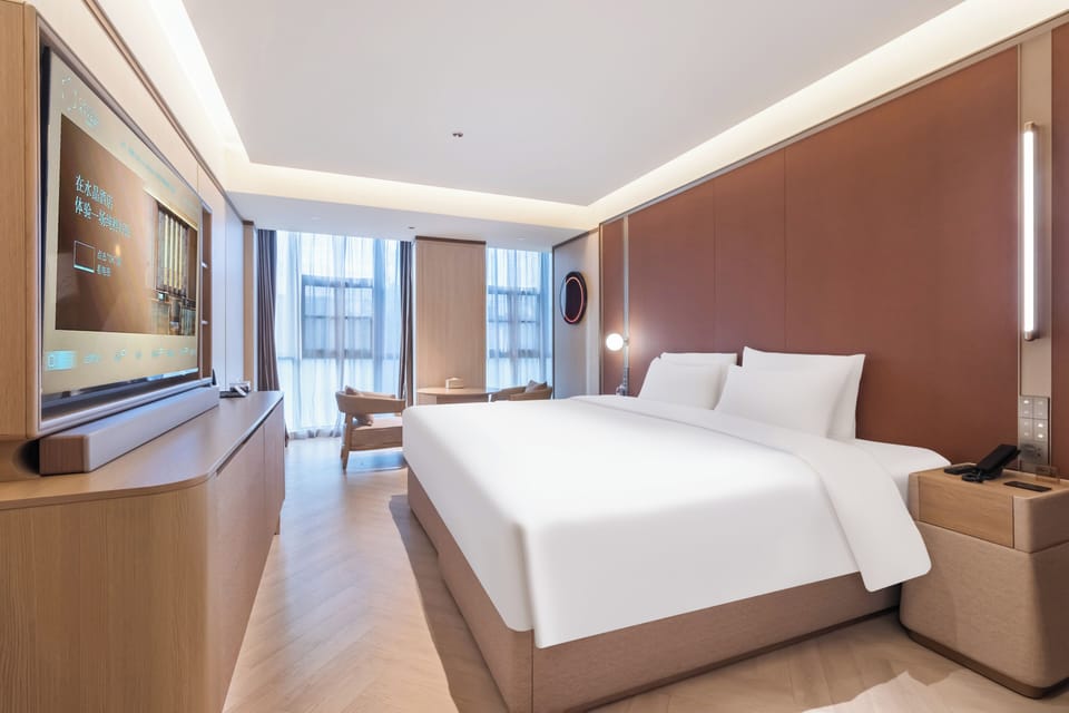 Deluxe Double Room Single Use | Premium bedding, down comforters, memory foam beds, minibar (free items)