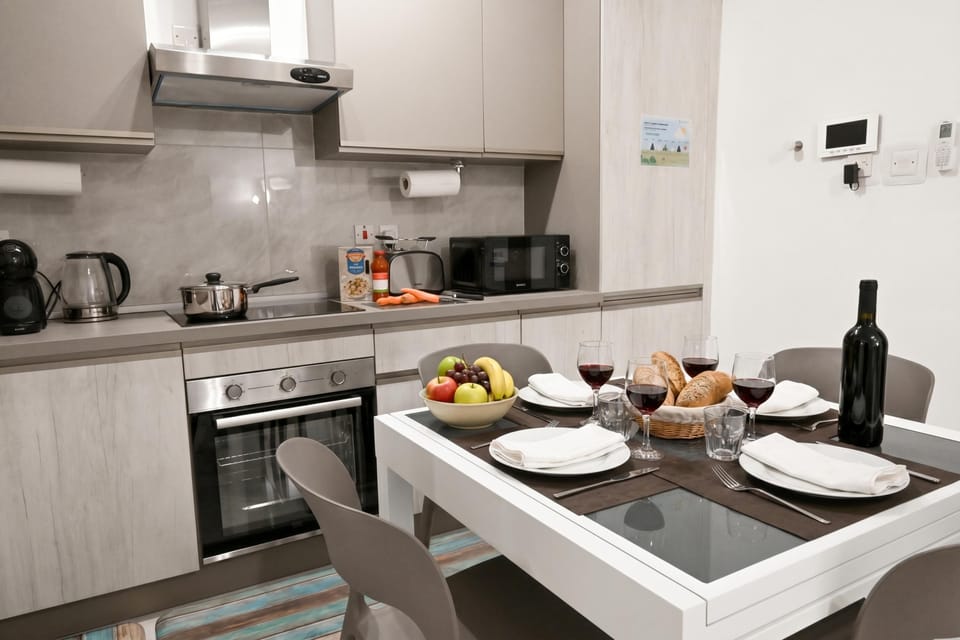 Kitchen and dining area