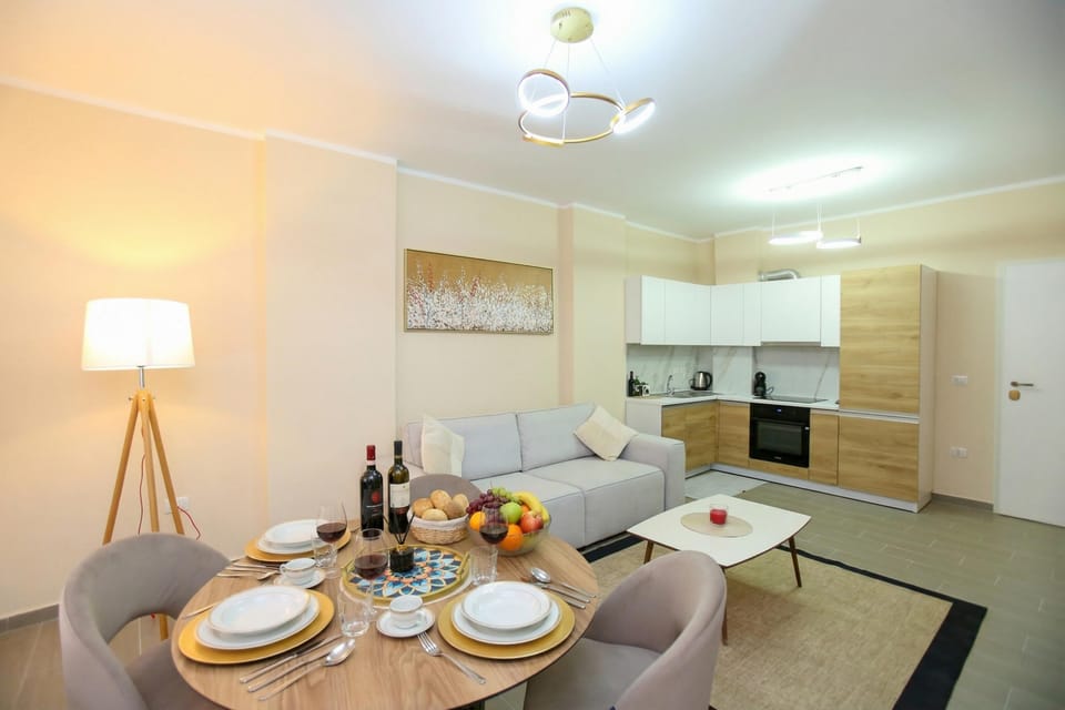 Kitchen and dining area