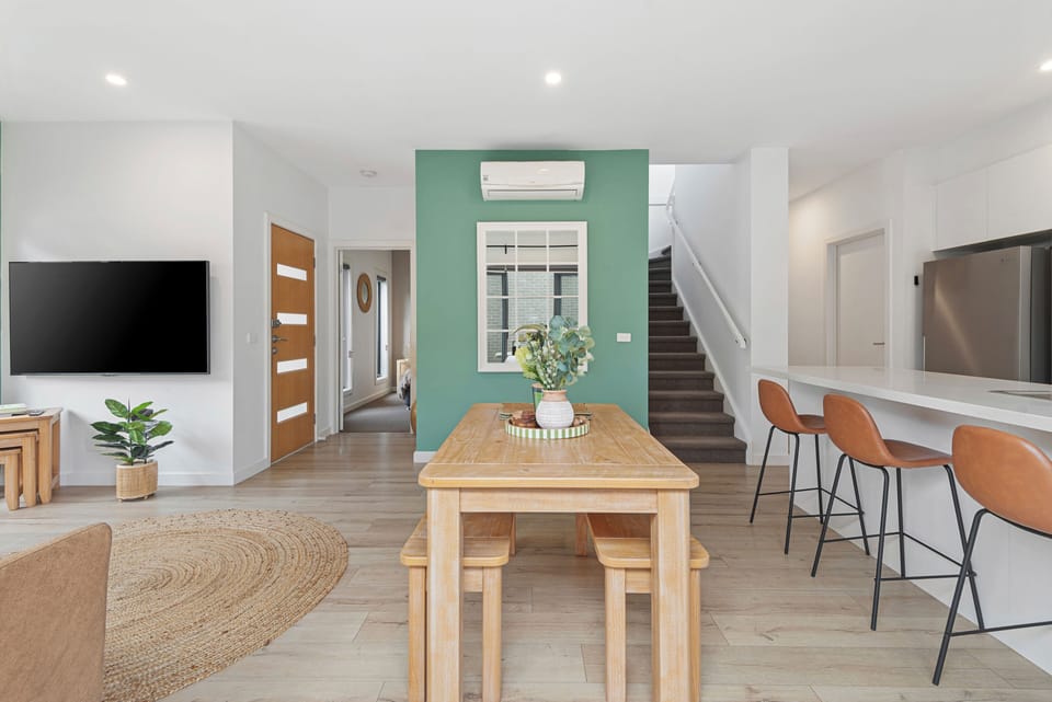 Warm, inviting entry and hallway