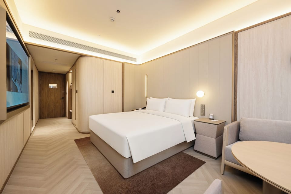 Basic Double Room | Down comforters, memory foam beds, free minibar, laptop workspace
