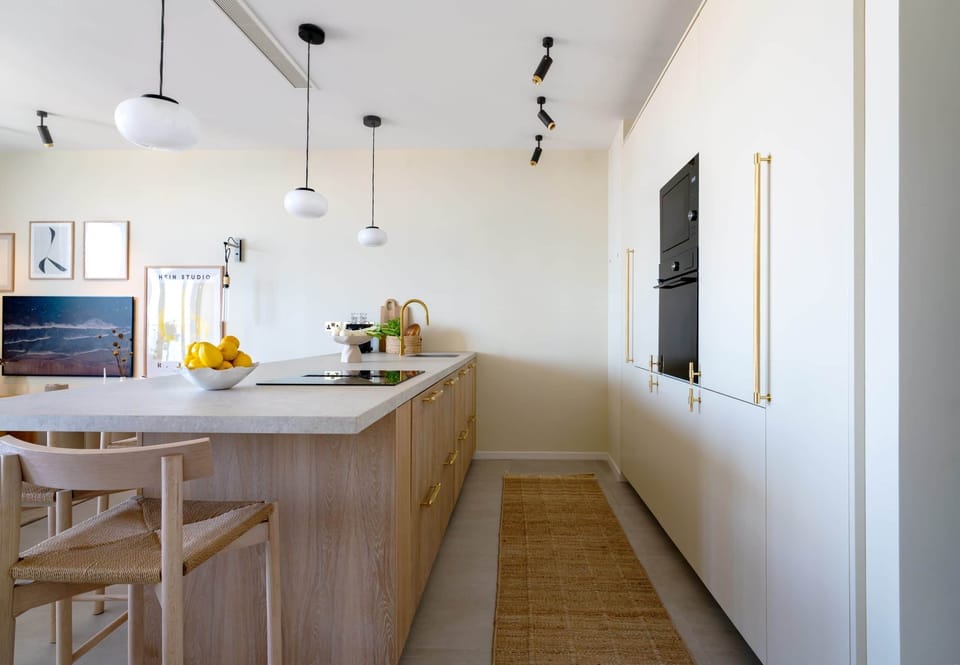 Kitchen - clean lines and natural light define this modern, beautifully designed kitchen