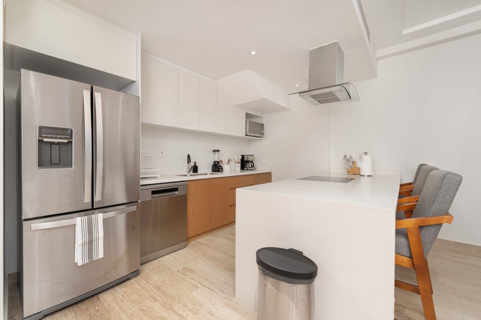 Chef Kitchen and Dining Area