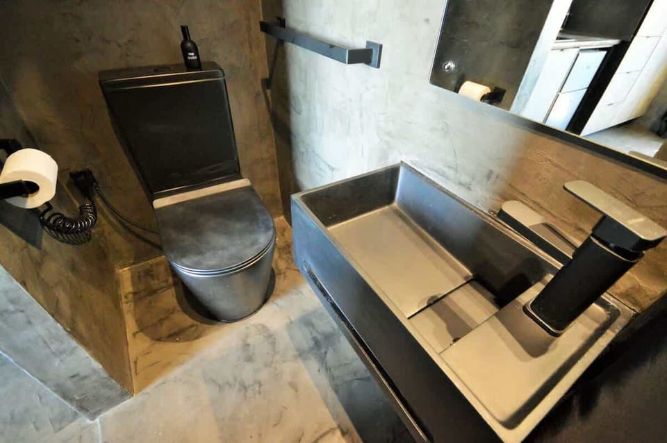 Toilet and basin