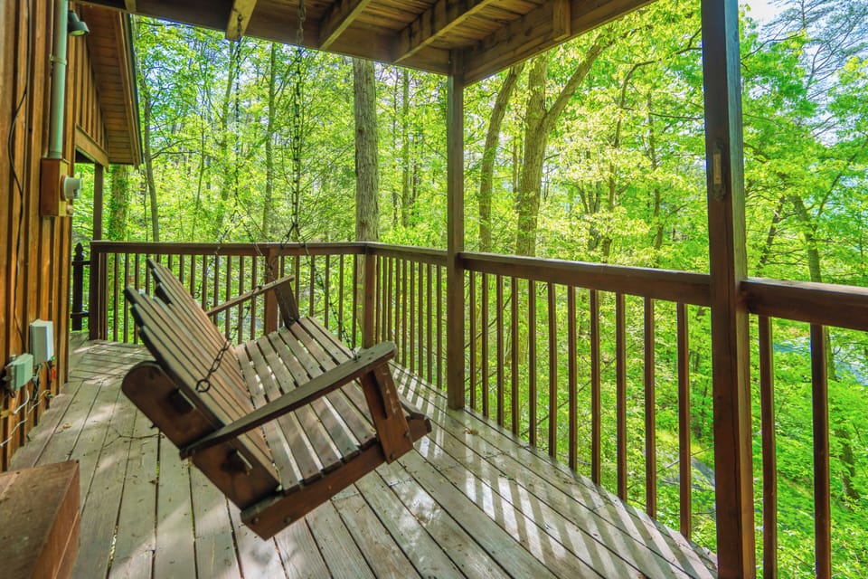 Relax on the porch swing