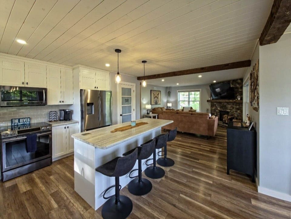 Rustic charm with modern amenities.