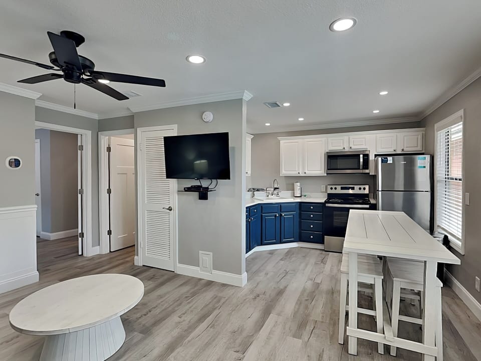 Living Area and Kitchen