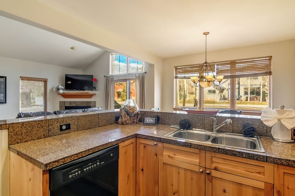 View from Kitchen to Great Room
