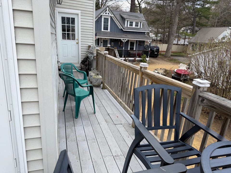 Step onto your private deck where you can enjoy morning coffee in comfort, surrounded by peaceful neighborhood views.