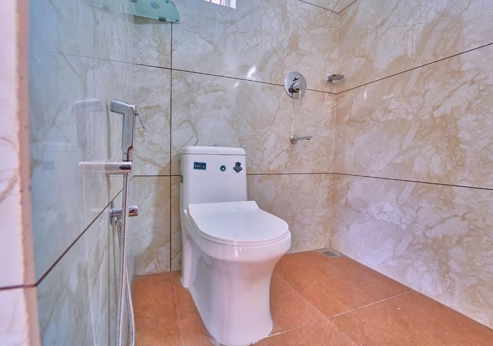 Deluxe Double Room, Lake View | Bathroom | Shower, free toiletries, bidet, soap