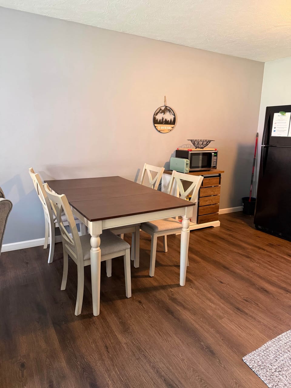 Dining Table with 4 chairs & 2 seater bench