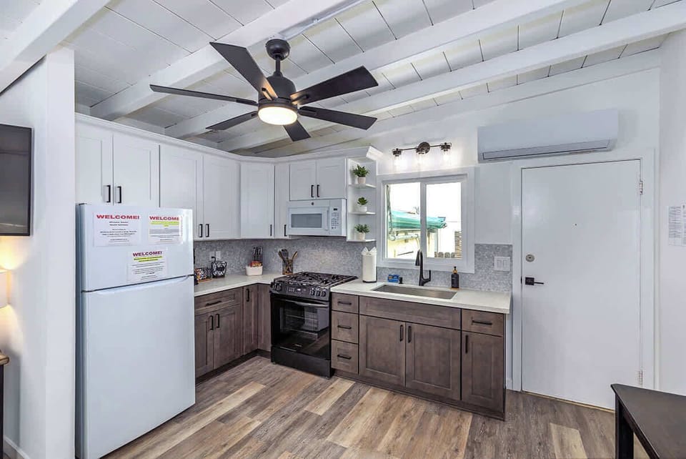 Fully stocked kitchen