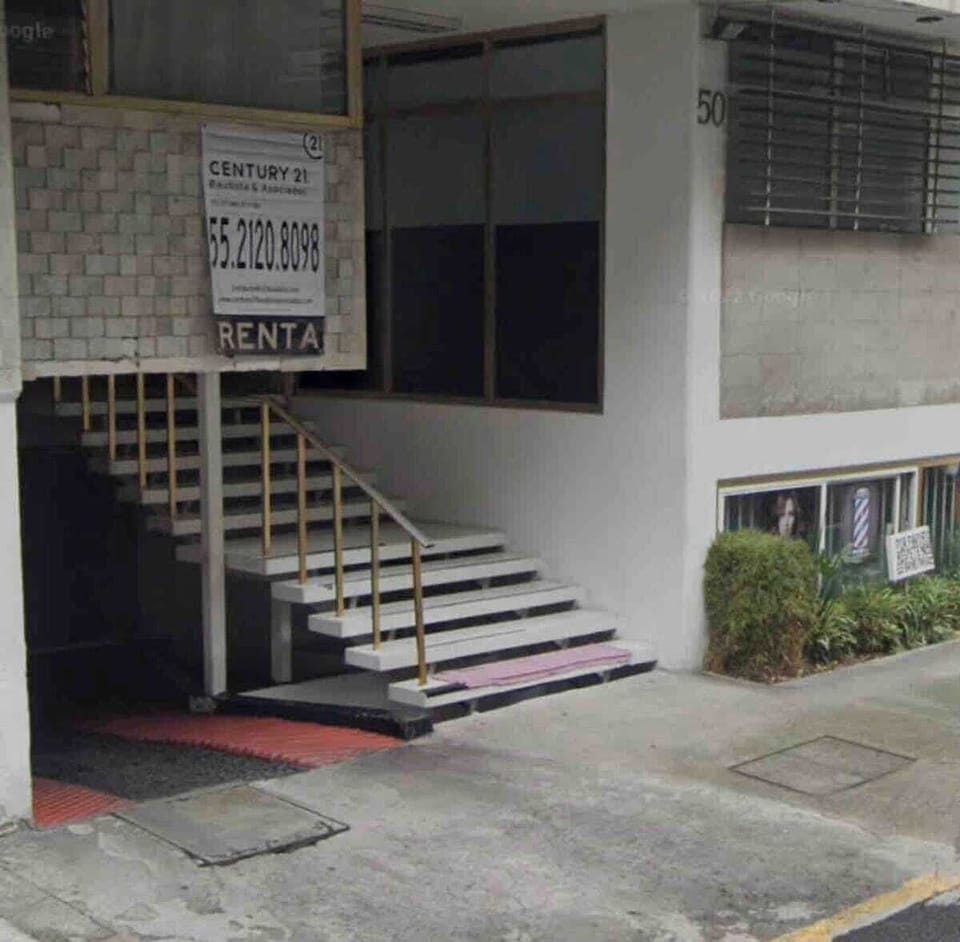 Main entrance to the building.