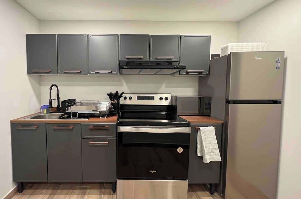 Fully equipped kitchen ready for all your cooking needs.