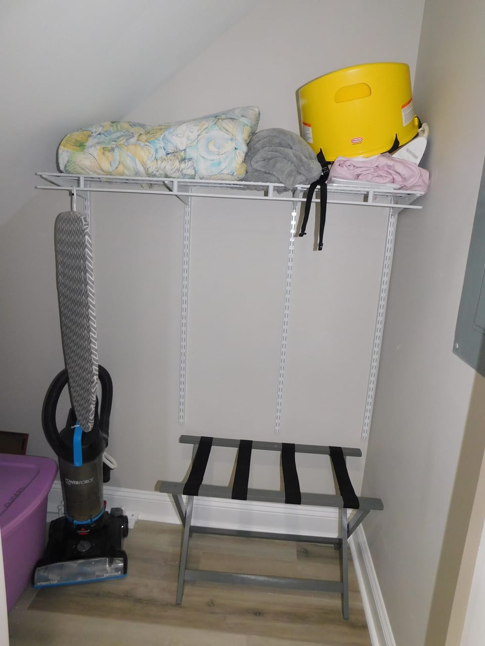 Closet space in master bedroom