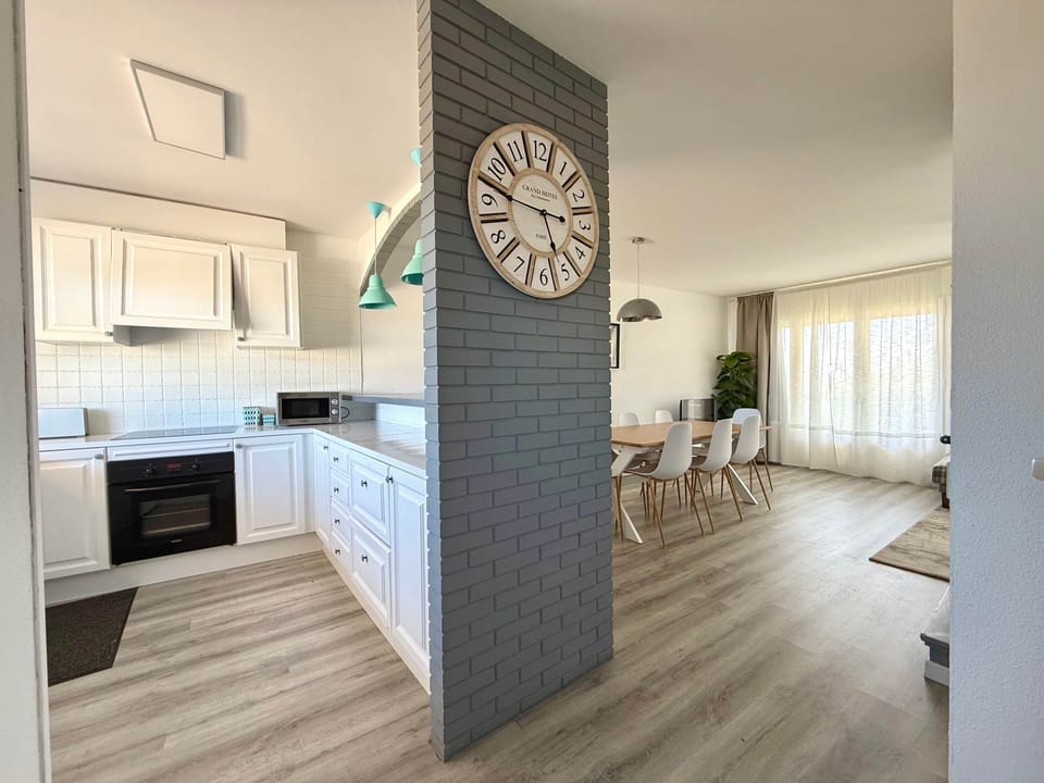 Living-dining room and kitchen