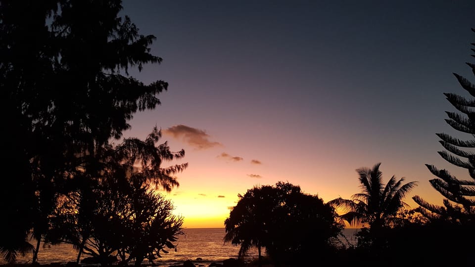 Sunset from the terrace