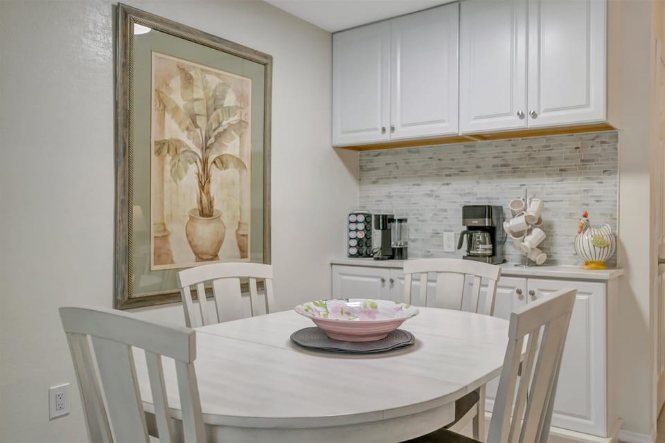 Round table for meals and gatherings