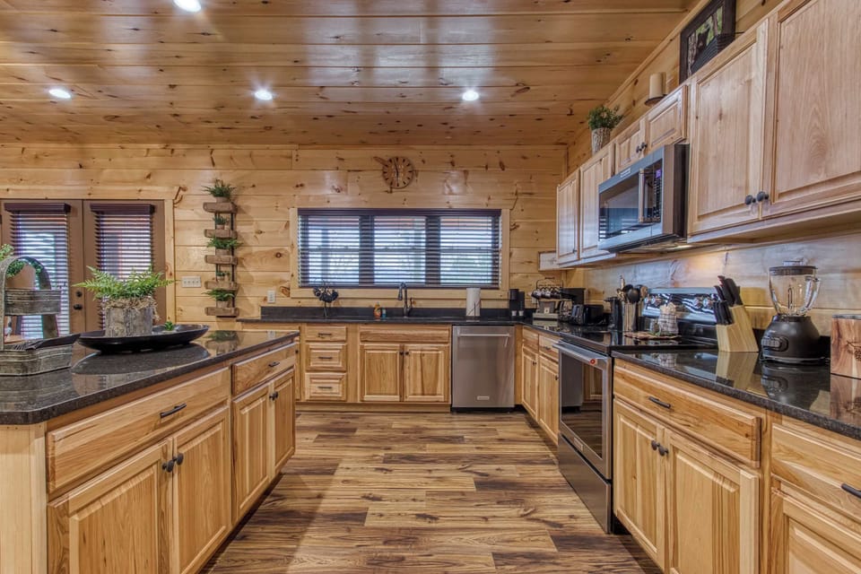 The large kitchen makes it easy to cook, connect, and create memorable meals together.