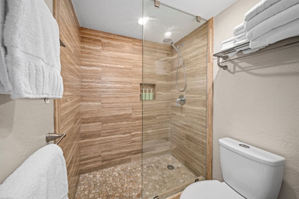 The master bedroom's ensuite bathroom