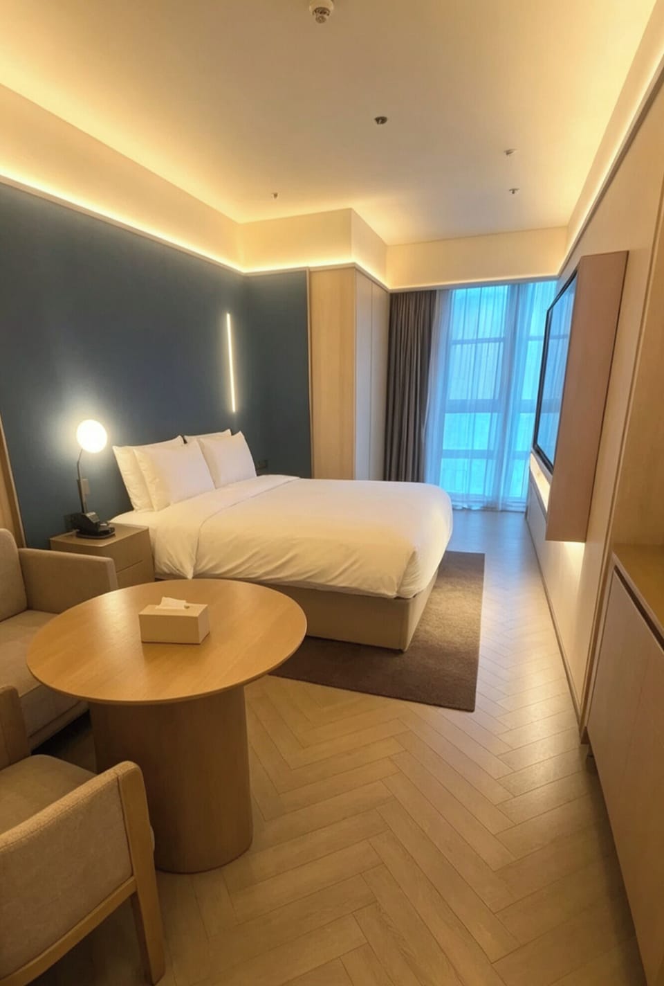 Basic Double Room | Premium bedding, down comforters, memory foam beds, free minibar