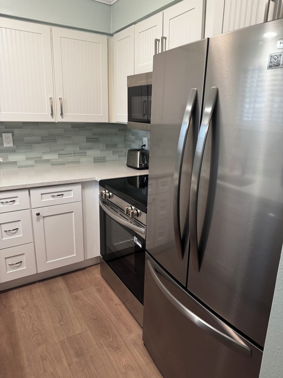 New stainless-steel appliances

