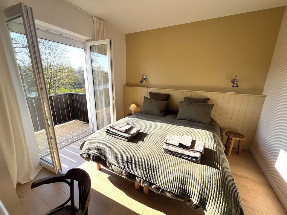 Deluxe Double or Twin Room, 1 King Bed, Private Bathroom, River View | Desk, laptop workspace, free WiFi