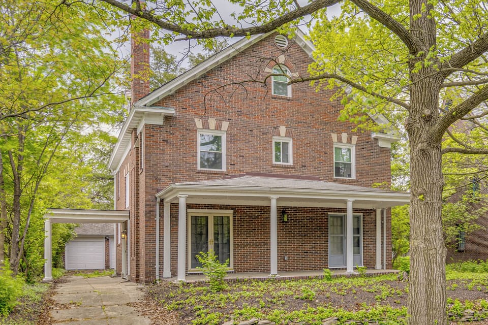 Property Exterior | Private Yard w/ Patio | Grill & Fire Pit