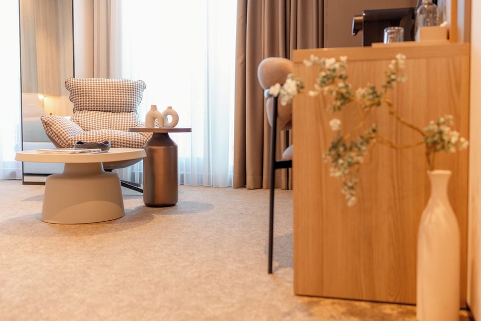 Business Double Room, Balcony, Sea View | Memory foam beds, in-room safe, soundproofing, iron/ironing board