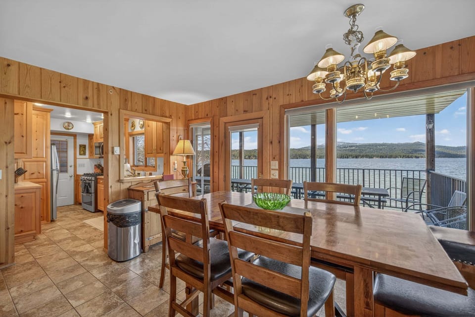 Dining room- main level- lake views