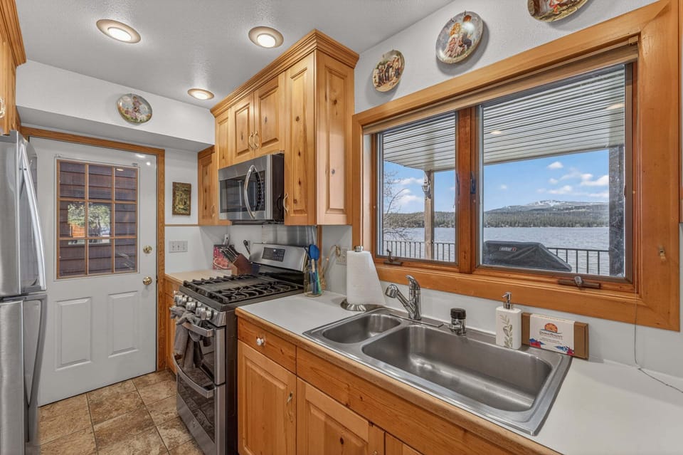 Kitchen- main level- lake views