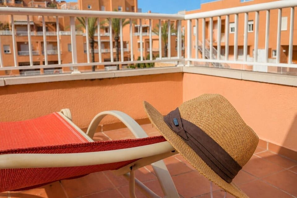 Sunbeds terrace