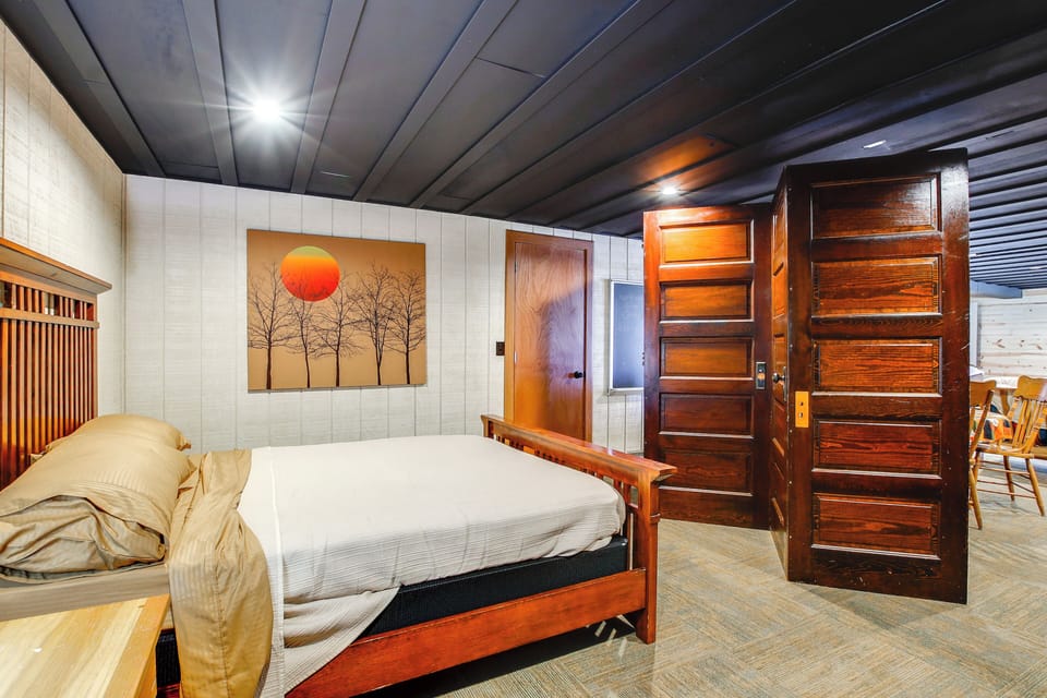 Woodsy Plymouth Hideaway: Hot Tub & Game Room Cottage in Wisconsin