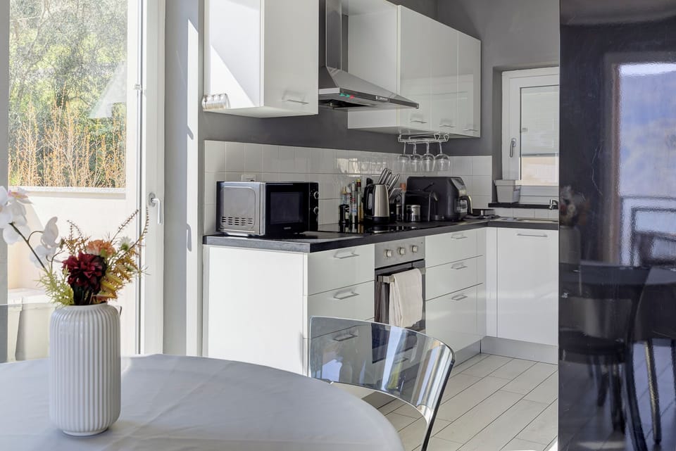 Apartment, 2 Bedrooms, Balcony, Lake View | Private kitchen | Espresso maker, coffee/tea maker