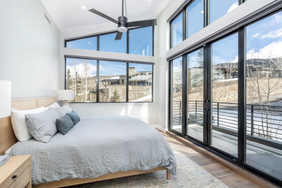 Master Suite - King - Generous natural light as well as air conditioning throughout for your comfort and enjoyment.