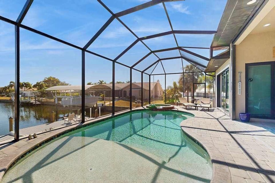 
Pool area, perfect for swimming, relaxing, and enjoying time with family and friends. Pool heat is available October 1–May 1 for $32 + tax per day, with a 3-day minimum. Request at least 72 hours before arrival.