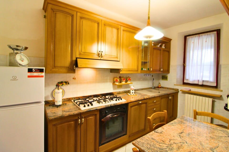 Kitchen, Countertop, Kitchen Appliance, Major Appliance, Interior Design, Wood, Cabinetry, Furniture, Kitchen Stove, Flooring