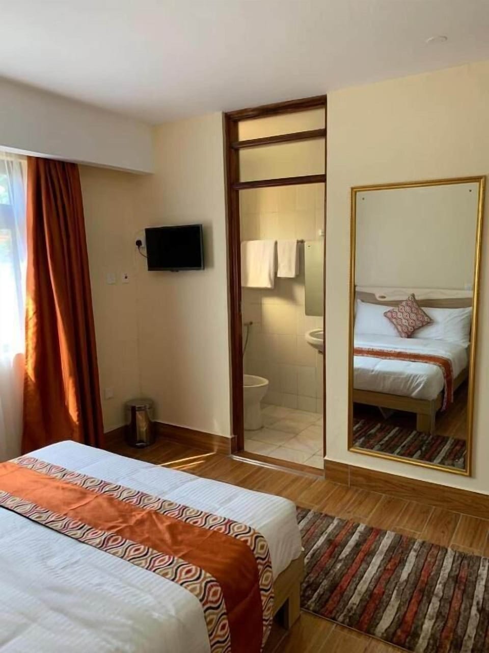In-room safe, desk, laptop workspace, blackout drapes