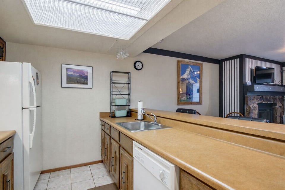 Kitchen with Dishwasher and Fridge and Freezer