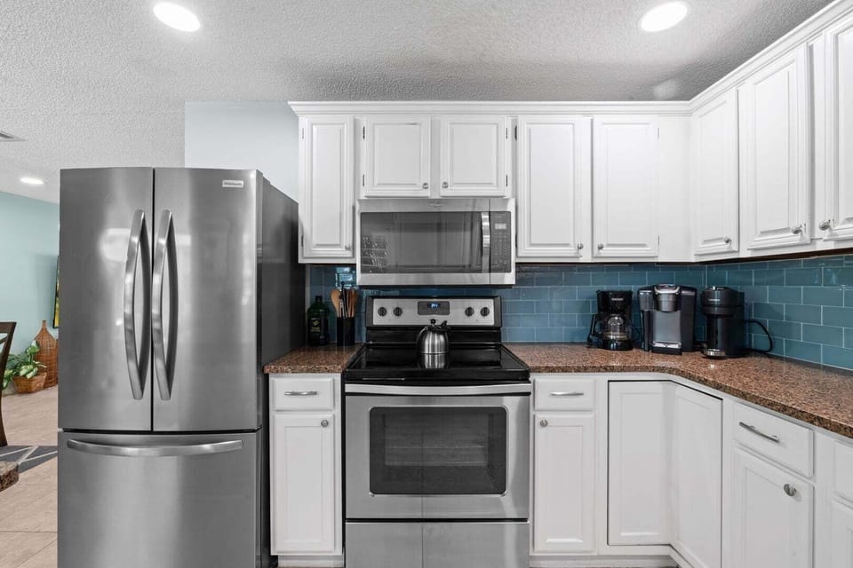 Indoors, Kitchen, Appliance, Refrigerator, Microwave
