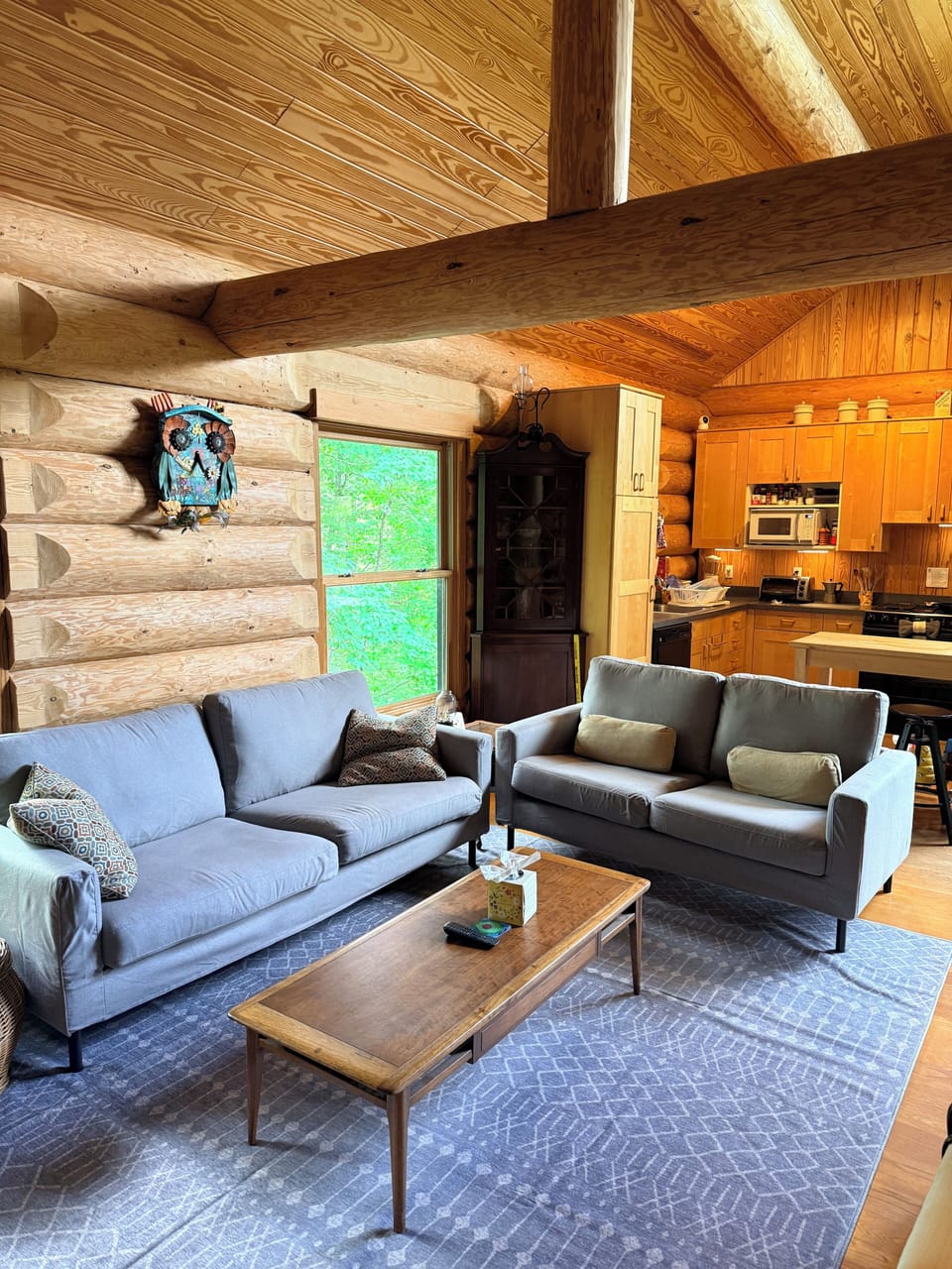 Open concept living room and kitchen. No one misses out on the action!