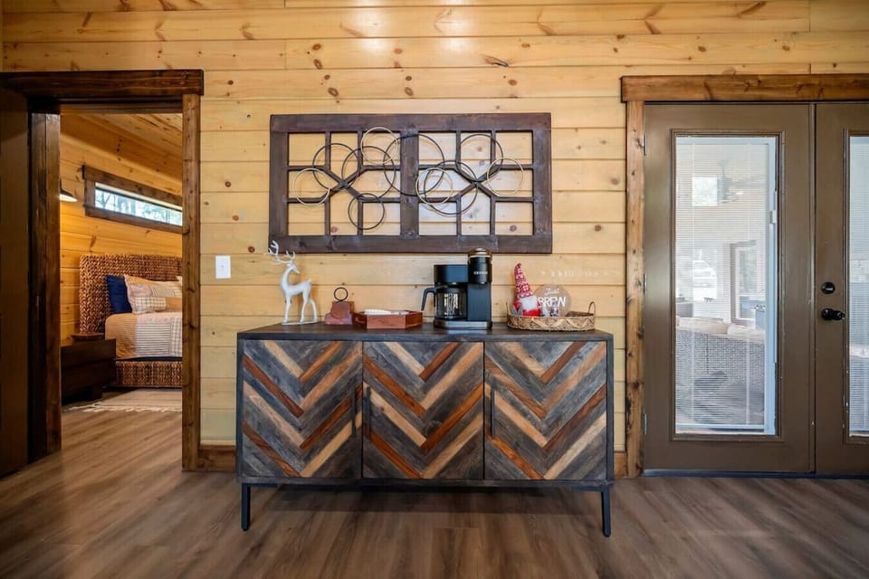 Morning coffee at stocked Keurig coffee stand