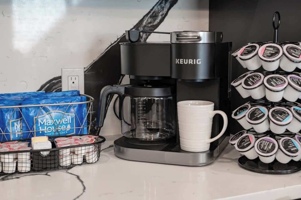 Kitchen essentials supplied.