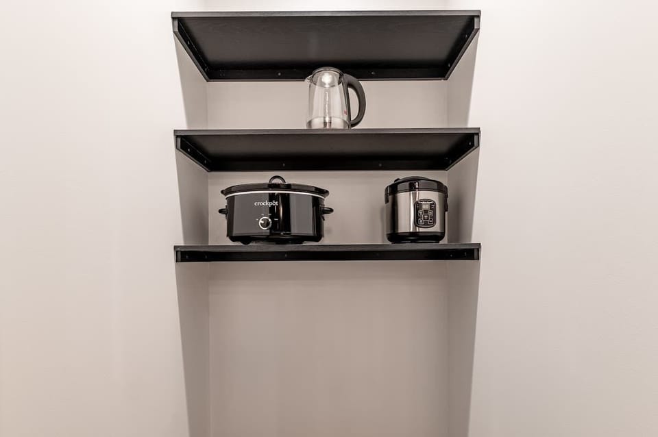 Kitchen stock in each suites.