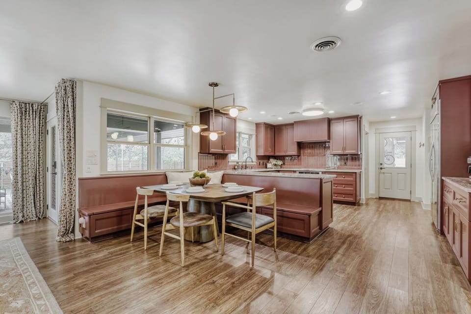 Open-concept kitchen with stylish details and a comfortable breakfast area that makes every meal feel effortless