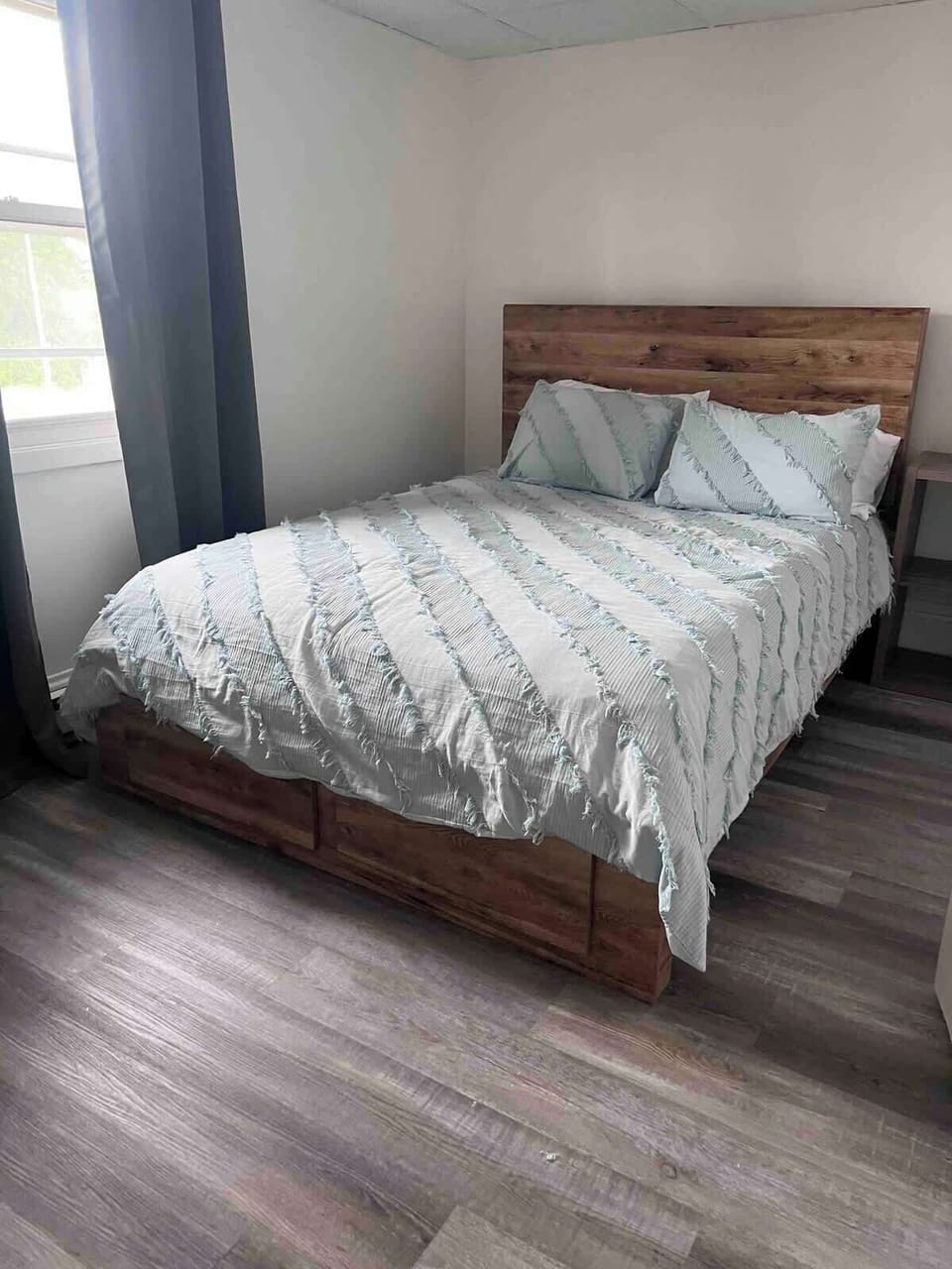 Second bedroom, queen bed with walk in closet.