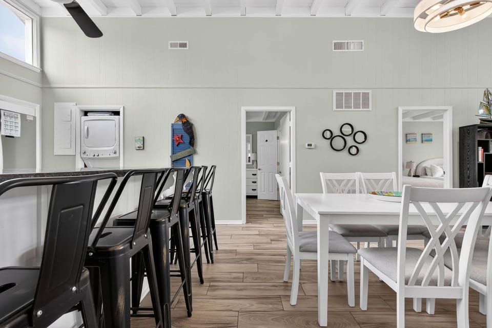 Kitchen and dining space designed for group meals