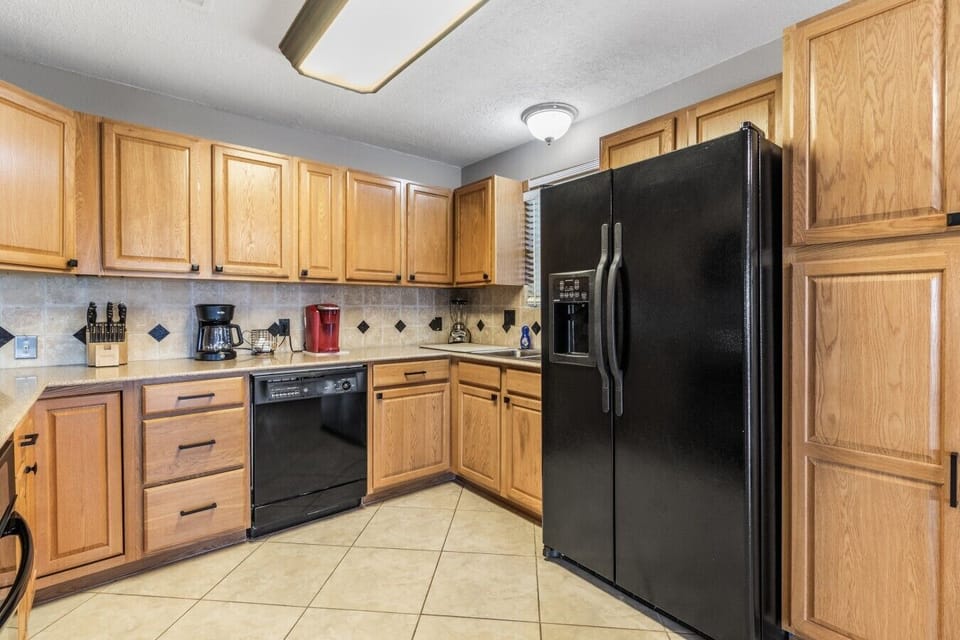 Kitchen | Black Appliances | Coffee Maker & Dishwasher
